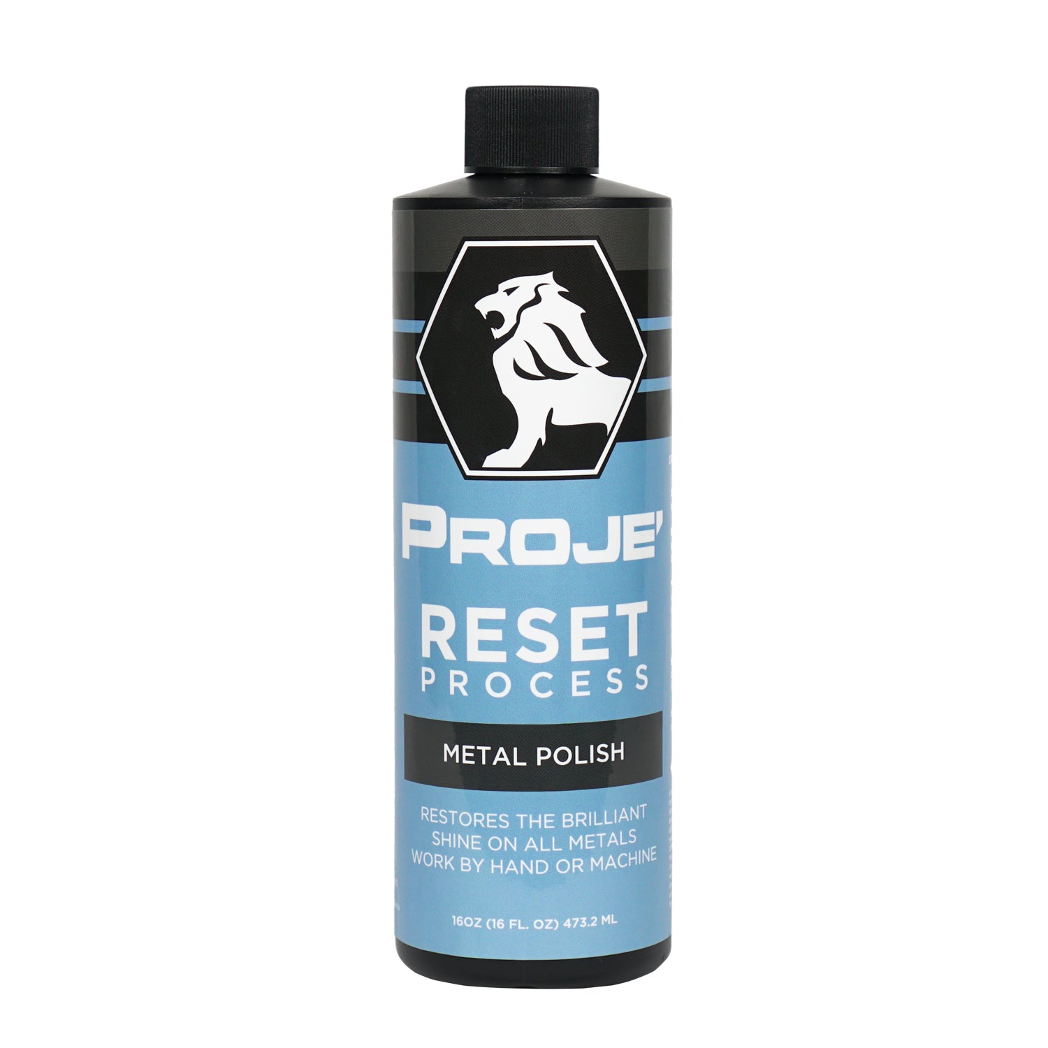 PROJE' Premium Car Care - 16oz Metal Polish. Restores The Brilliant Shine on All Metals Work by Hand or Machine.